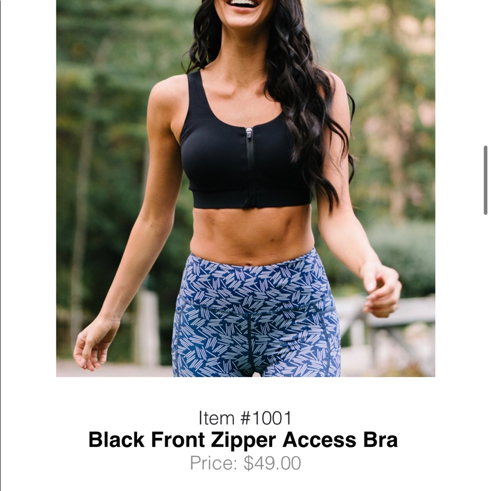 Zyia Front Zip Access Bra